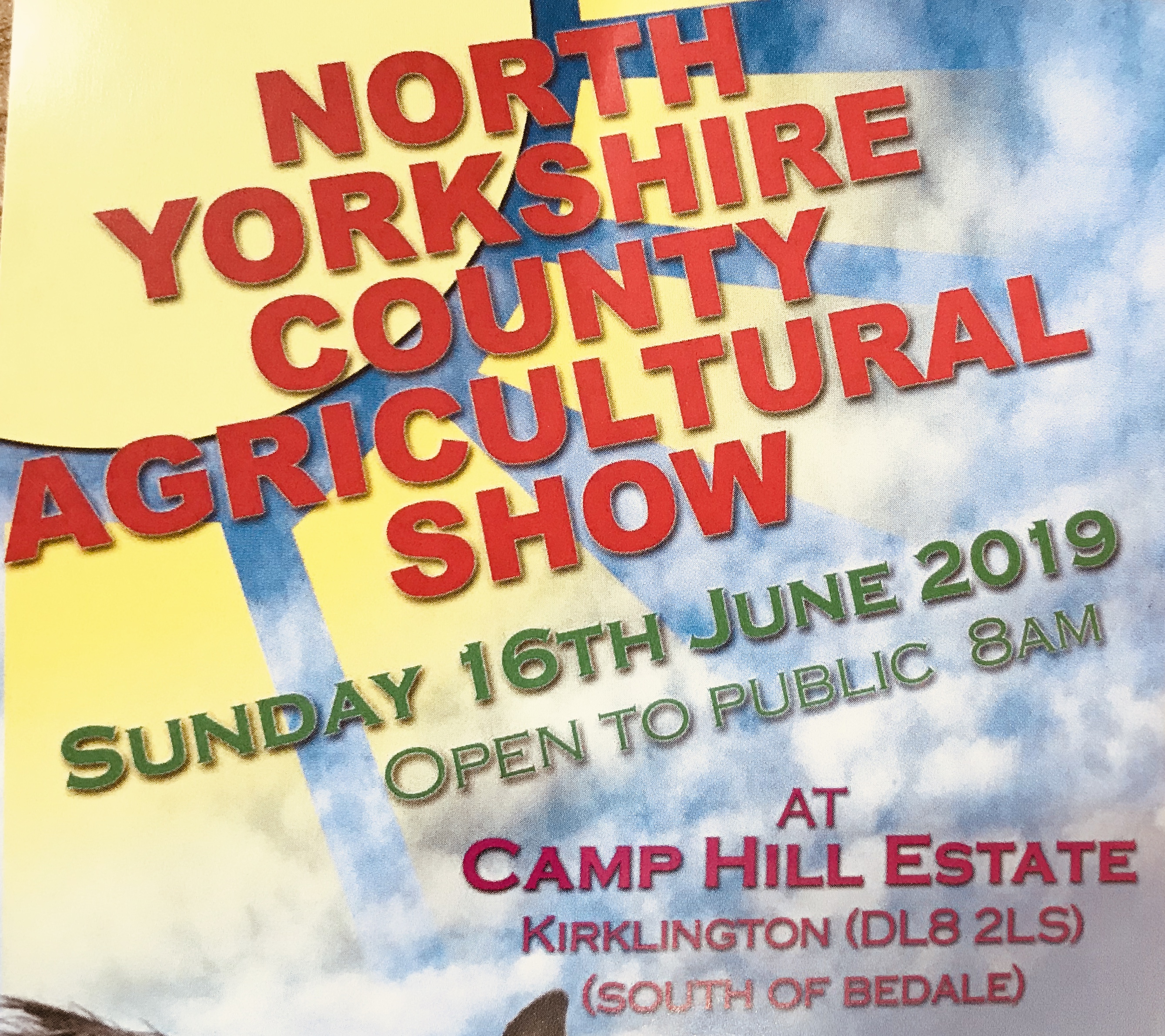 Agricultural Show 16th June!