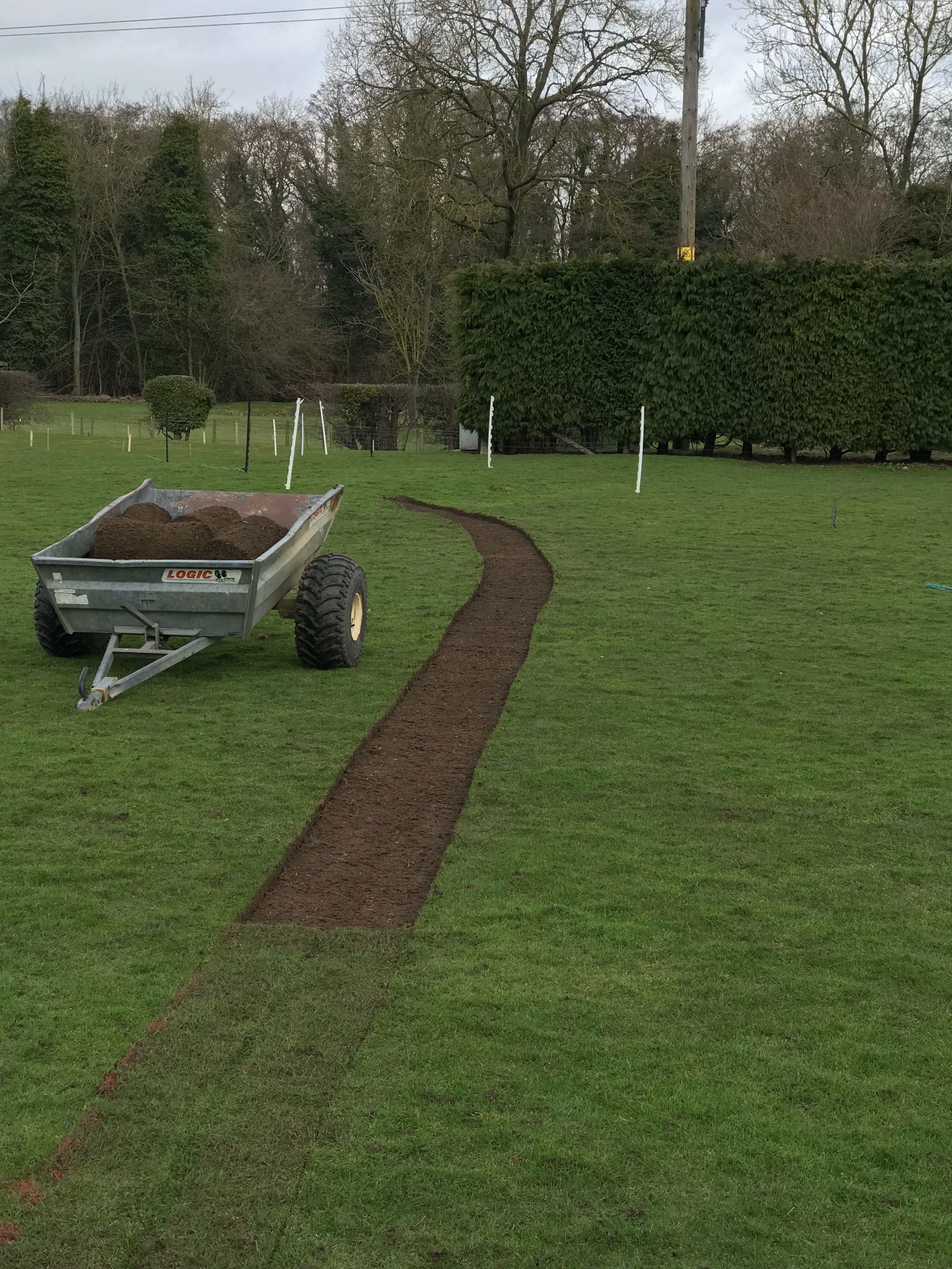 3rd April – Turf Cutting Begins...