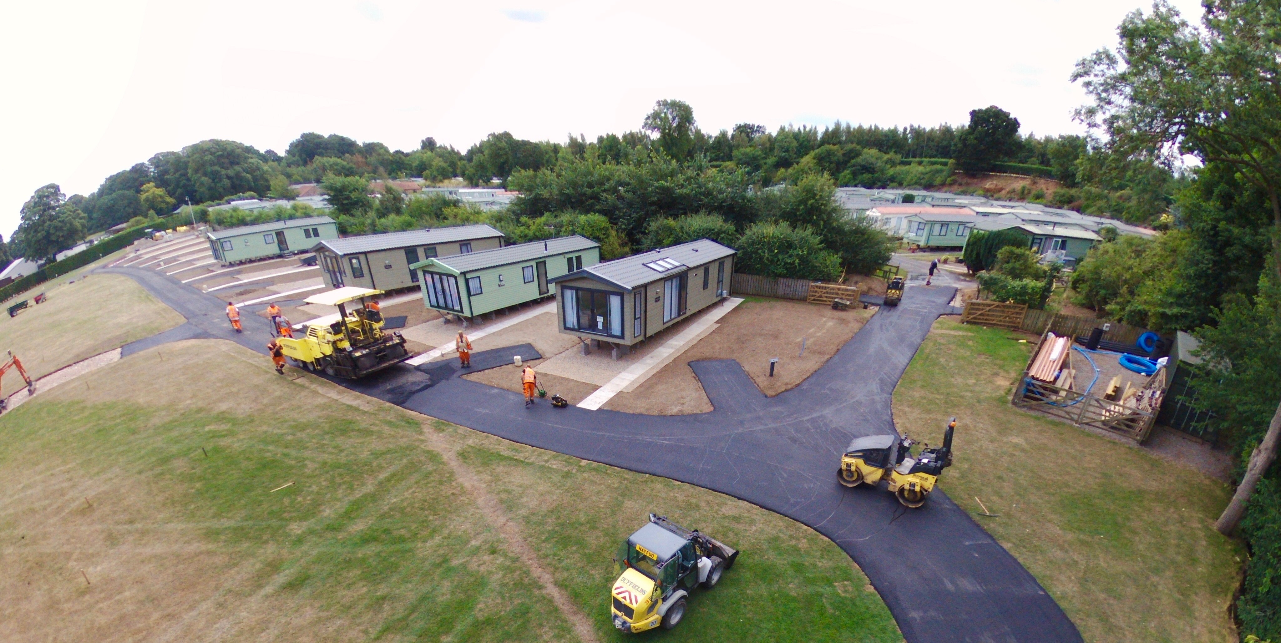 24th July - Tarmac going down!