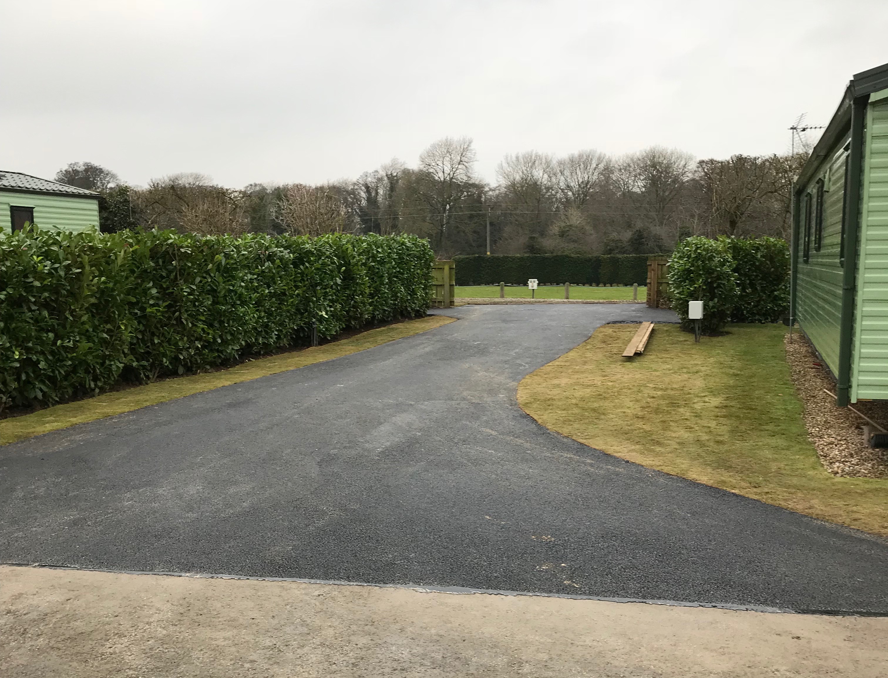 13th Jan – New access road tarmac!